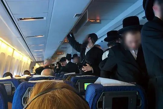 In 2014, the above flight was delayed after men refused to sit with women.